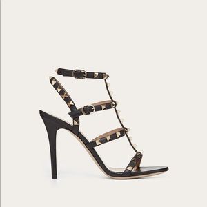 Valentino Garavani Women’s Rockstud 105mm Caged Leather High-Heel Sandals